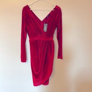 JAYJAY dress SIZE SMALL red velvet